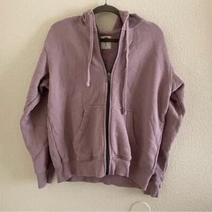 American Giant Women’s Size Large Zip Up Hoodie Lilac Heavyweight - Picture 1 of 8