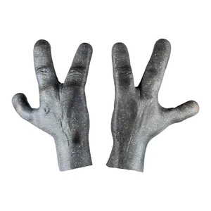 Ghoulish Productions Alien Adult Gray Latex Hands Halloween Accessory - Picture 1 of 5