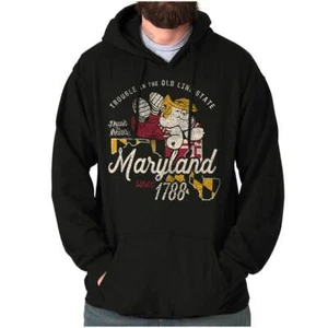 Dennis The Menace Maryland State Cartoon Hoodie Hooded Sweatshirt Men Women - Picture 1 of 7