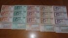 Lot of 20 Bank Notes from Mongolia 5 Types Uncirculated