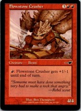 Flowstone Crusher Magic The Gathering Nemesis Card Light Play X1