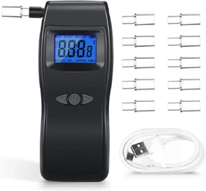 Breathalyzer, Professional Alcohol Tester, USB Rechargeable Portable Digital ... - Picture 1 of 8
