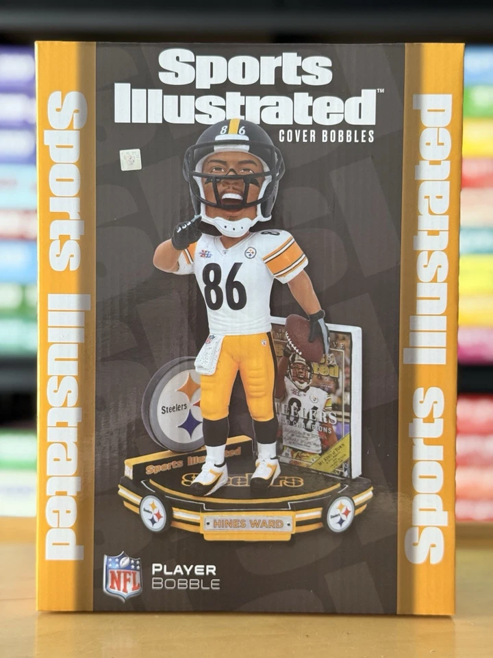 Hines Ward Pittsburgh Steelers SB Sports Illustrated Cubierta Bobblehead FOCO NUEVO Foto 1 de 4