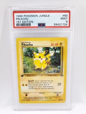 1999 Pokemon Jungle Pikachu 1st Edition NM PSA 9 - Image 1 of 2
