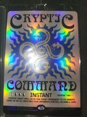 MTG FOIL CRYPTIC COMMAND Secret Lair Drop SLD Promo Magic The Gathering IN HAND  - Image 1 of 3