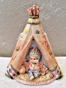 Teepee Napkin Holder Southwest Indian Theme Ceramic, Free Shipping - Picture 1 of 7