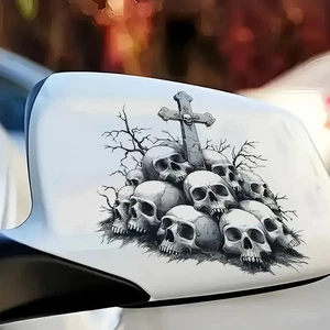 Skull Aufkleber Totenkopf Autoaufkleber Motorrad Sticker Sticker Computer Deko - Bild 1 von 4