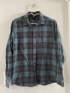 Volcom Caden Men’s Modern Fit Flannel Plaid Button Up L/S Shirt Sz Medium - Picture 1 of 5