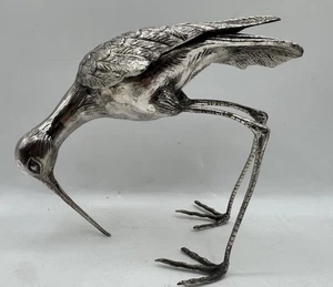 Vintage Mauro Manetti Silver Plated Bird Mid Century Made In Italy Signed 6.5” - Picture 1 of 16