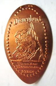 DISNEYLAND DL0212 - Big Thunder Railroad train -- elongated copper penny - Picture 1 of 1