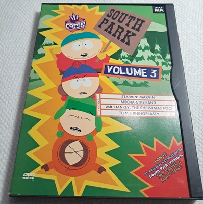 South Park Volume 3 DVD 1998 Mr. Hankey Comedy Central Trey Parker Matt Stone - Image 1 of 2