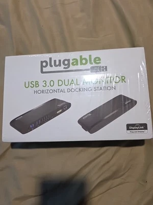 Plugable USB 3.0 Universal Laptop Docking Station for Windows Dual Monitor HD... - Image 1 of 2