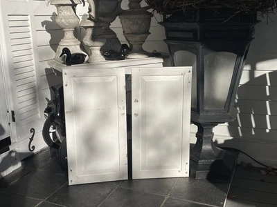 2 DE COLECCIÓN PINO BLANCO PANEL ELEVADO MADERA MUEBLES COCINA PUERTAS VENTANAS PERSIANAS 14 X 28 Foto 1 de 4