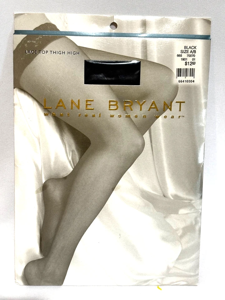 Nuevo Top De Colección Lane Bryant Negro Encaje Hasta los Muslos Talla A/b 155-225lbs Sexy Glam Foto 1 de 4