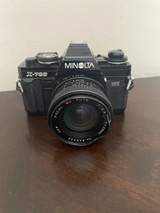 Minolta X-700 35mm SLR Film Camera w/ 28mm 1:28 Lens 545342 TESTED WORKING - Picture 1 of 5