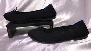Rothys Ballerinas schwarz Schleife runde Spitze Damengröße 9,5 - Bild 1 von 8