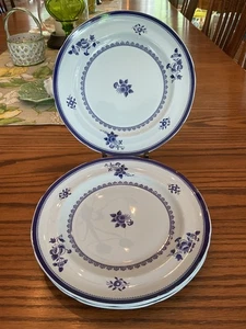 SET 4 SPODE GLOUCESTER BLUE 8.5” SALAD PLATES NICE!!!!! - Picture 1 of 12