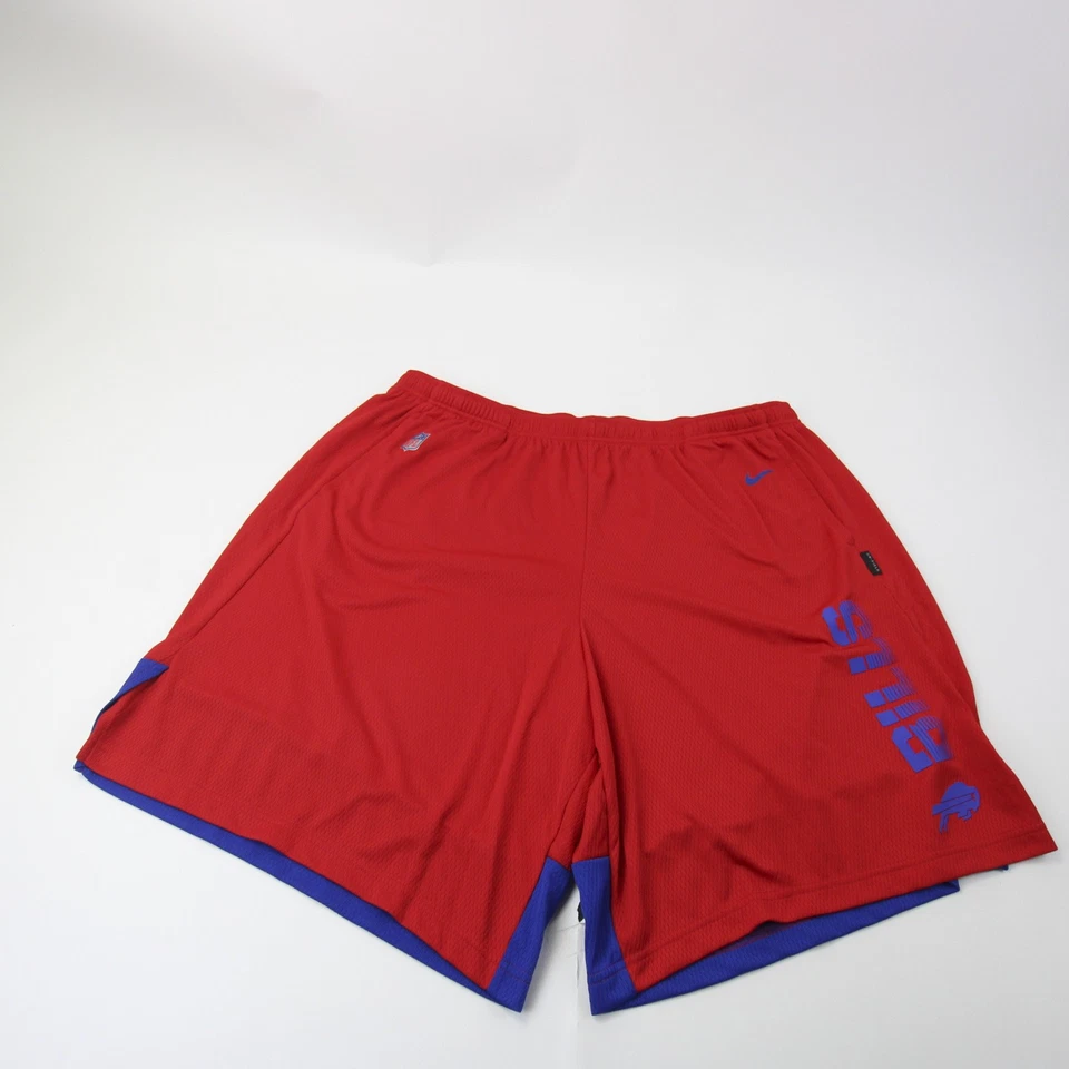Buffalo Bills Nike NFL On Field Practice Shorts Men's Red/Blue Used - Image 1 of 1