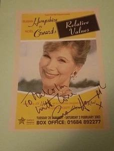 Susan Hampshire UK Actress Original Signature On Theatre Flyer - Picture 1 of 1