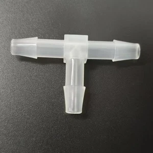 6.4mm Hose Barb Fitting Equal Barbed 1/4" T-Type 3 Way Adpaters 50 PC/PK - Picture 1 of 7