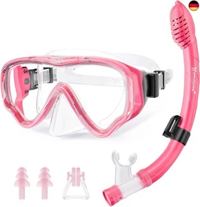 UPhitnis Schnorchelset Kinder - Taucherbrille Anti-Fog und Trocken Schnorchel - - Bild 1 von 7