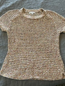 Cabi Women’s #196 Sorbet Loose Knit Multicolor SS Sweater M Sexy Colorful NWOT - Picture 1 of 4