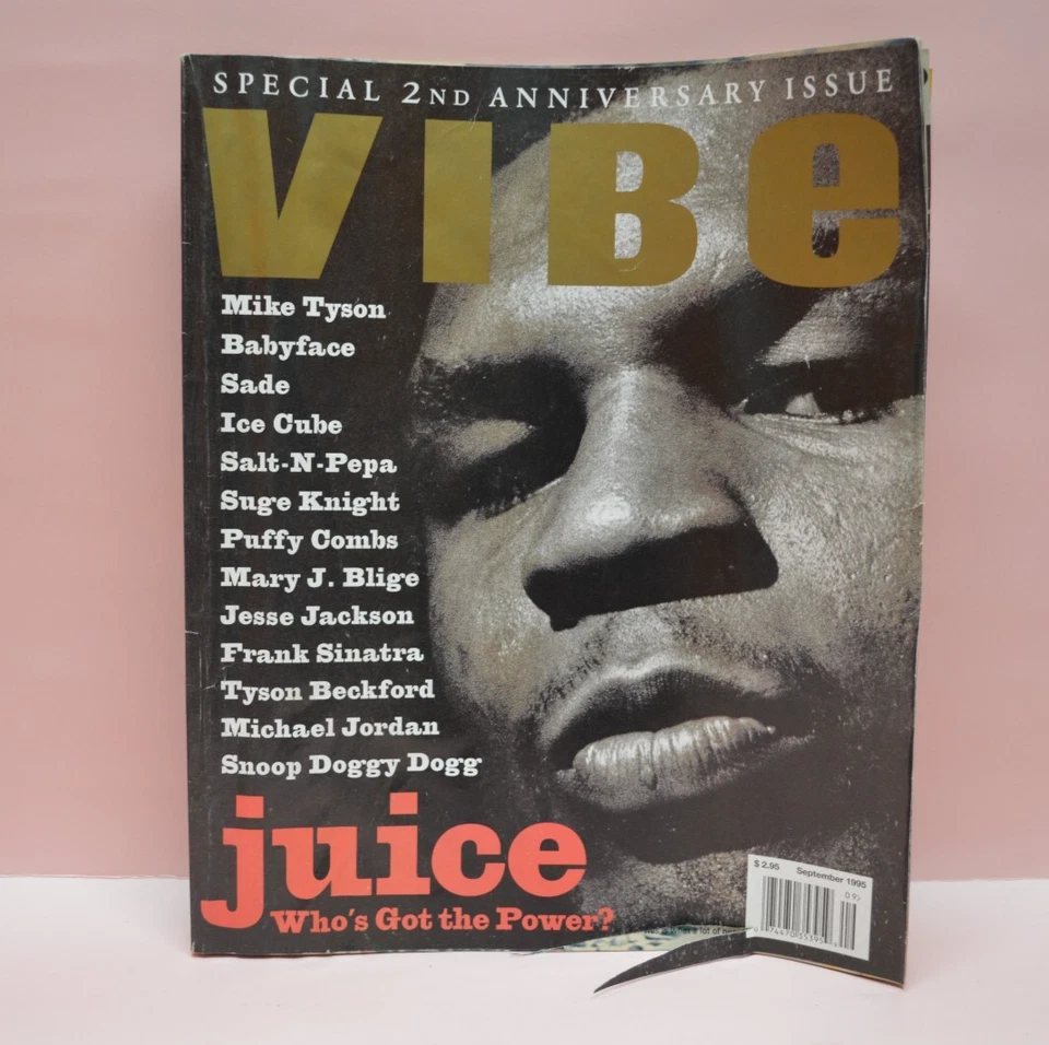 Vibe Magazine September 1995 Mike Tyson Cover | Juice: Who's Got the Power?🟣 Foto 1 de 4