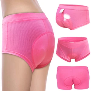 3D Cycling Gel Padded Underwear Bicycle Underpants Shockproof Shorts Men Women - Picture 1 of 32