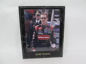 Autógrafo de piloto de carreras de Kurt Busch NASCAR fotografía firmada placa certificado de autenticidad - Imagen 1 de 5