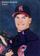 Shawn Boskie California Angels Signed 1996 Mother's Cookies Card JSA Authentic