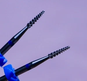 Broca para uñas de carburo azul plata gel acrílico cono de limpieza tipo 4 mediana 1 pieza - Imagen 1 de 2