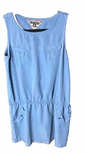 Vestido Tommy Hilfiger Vintage Lt Azul con Cintura Gota Recogida, Talla M - Imagen 1 de 8