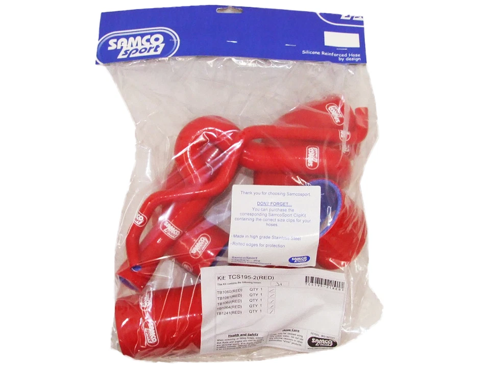 Samco Silicone Turbo Intercooler Hoses for 02-05 VW Golf GTI 1.8T Red - Image 1 of 1