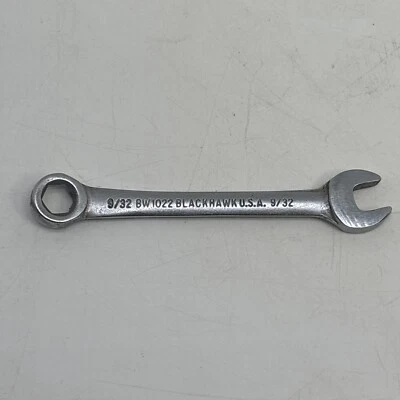 Vintage Blackhawk BW-1022 Open Closed Combination Wrench 9/32 Made in USA 3.5” - Image 1 of 4