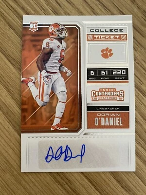 2018 Contenders Draft Picks College Ticket Dorian O'Daniel #148 - Image 1 of 2
