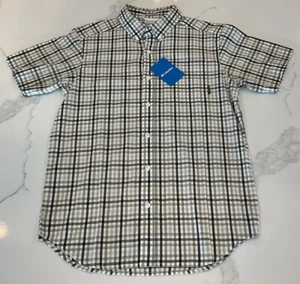 Columbia Rapid Rivers S/S Plaid Button-Down Shirt Men's Sz S - NWT - Picture 1 of 4