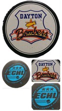 DAYTON BOMBERS ECHL OFFICIAL HOCKEY PUCK OMNI-SPORTS MFG. MADE IN CZECH 🇨🇿