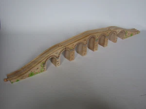Viaducto de Madera Puente Tren Pista Grande Brio Thomas Ikea Bigigs Compatible con ELC - Imagen 1 de 9