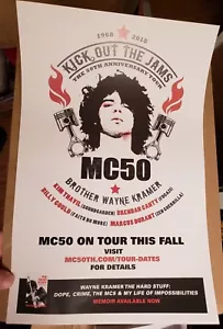 MC50 Concert Poster Wayne Kramer MC5 Kick Out the Jams - Picture 1 of 2