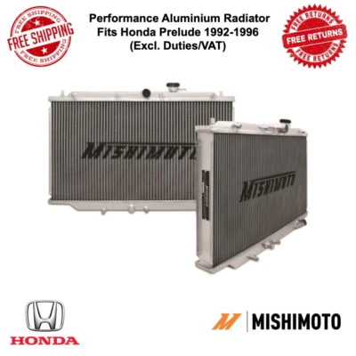 Radiador manual de aluminio Mishimoto compatible con Honda Prelude 1992-1996 #MMRAD-BB2-92 Foto 1 de 4