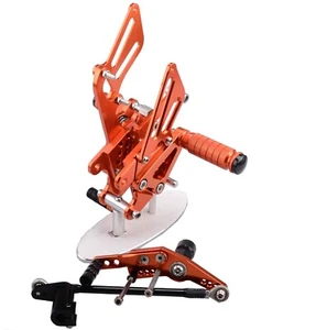 Orange CNC Rearset Foot pegs Rear set Pedal For Honda CBR1000RR 2008-2023 - Picture 1 of 3