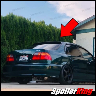 SpoilerKing #380R alerón de techo ventana trasera (se adapta a: Honda Civic 1996-2000 4 puertas) Foto 1 de 4
