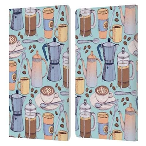 OFFICIAL MICKLYN LE FEUVRE PATTERNS 2 LEATHER BOOK WALLET CASE FOR AMAZON FIRE - Picture 1 of 18