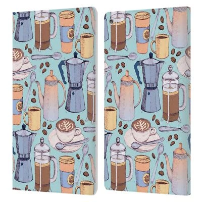 OFFICIAL MICKLYN LE FEUVRE PATTERNS 2 LEATHER BOOK WALLET CASE FOR AMAZON FIRE - Image 1 of 4