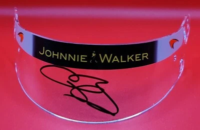 F1,FORMULA 1 JENSON BUTTON WORLD CHAMPION SIGNED MINIHELMET VISOR MCLAREN - Image 1 of 4