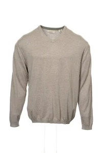 Weatherproof Beige Heather V-Neck Sweater - Picture 1 of 5