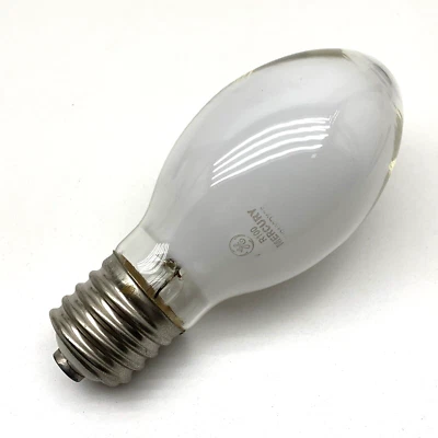 GE HR100DX38 Mercury Vapor R100 100-Watt Lamp Light Bulb 100W H38 MOGUL BASE E39 - Image 1 of 4