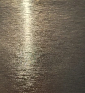 Champagne Gold Chrome Matt Brushed Steel Metallic Vinyl Wrap - AIR FREE Car Film - Picture 1 of 5