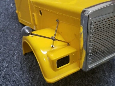 L&R Metal Side Hood Mirror Tamiya R/C 1/14 King Hauler Grand Knight Aeromax - Image 1 of 4