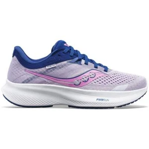 Saucony Ride 16 Womens Running Shoes Purple Cushioned Comfort Sports Trainers - Picture 1 of 5